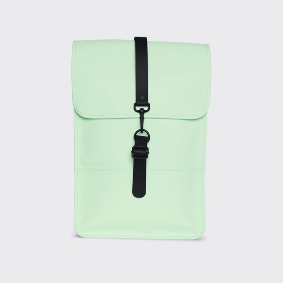 RAINS Waterproof Mineral Mint Green Mini Backpack NEW - Picture 7 of 7